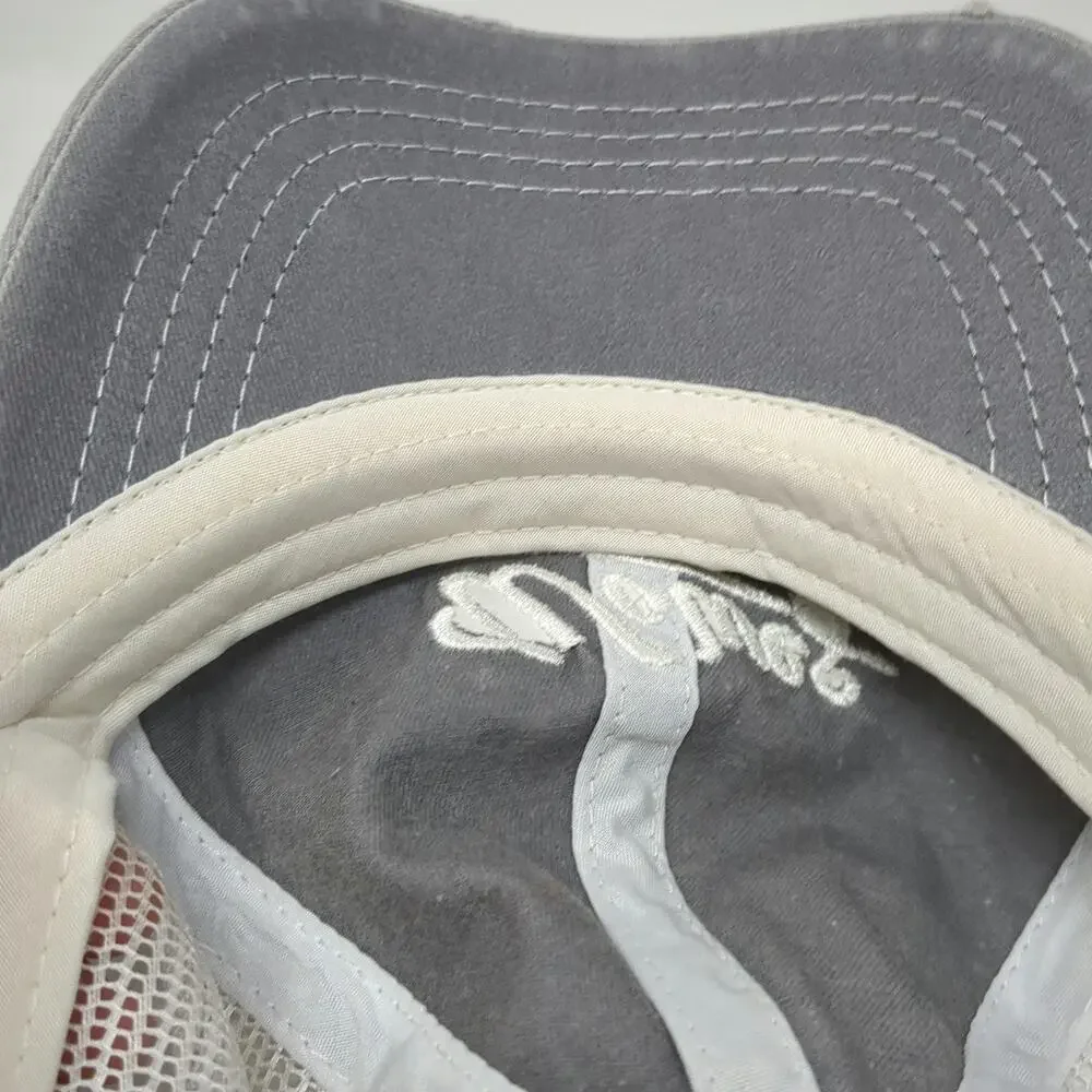 David and Young Trucker Hat Gray One Size Snapback Wolves ASA Mesh Distressed